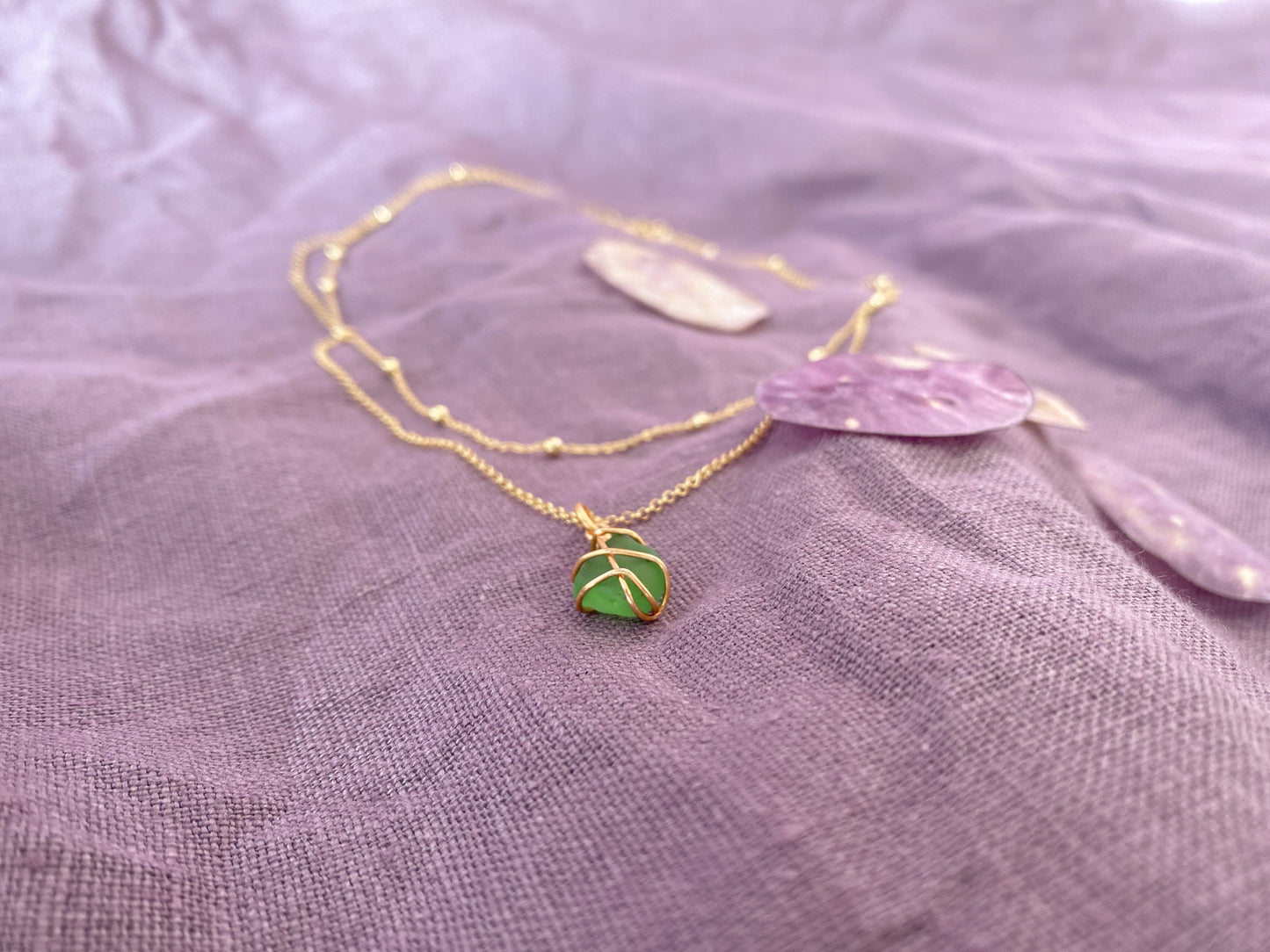 Eleanor Double in Gold & Bright Green