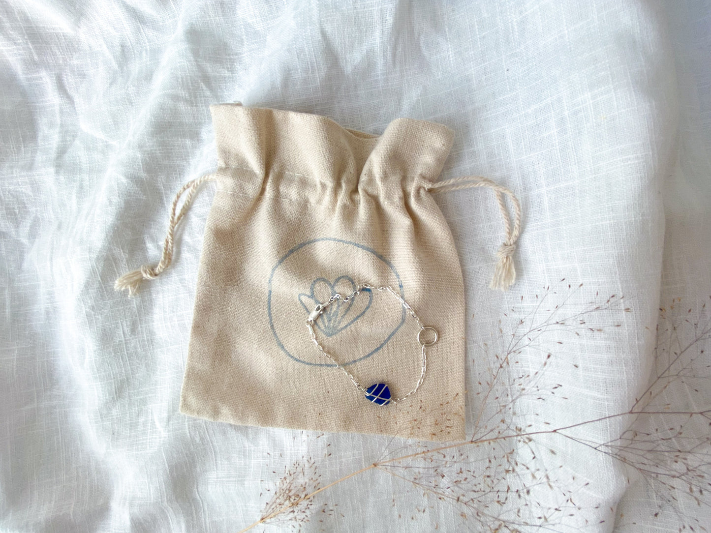 Eilidh Bracelet in Silver & Cobalt Blue