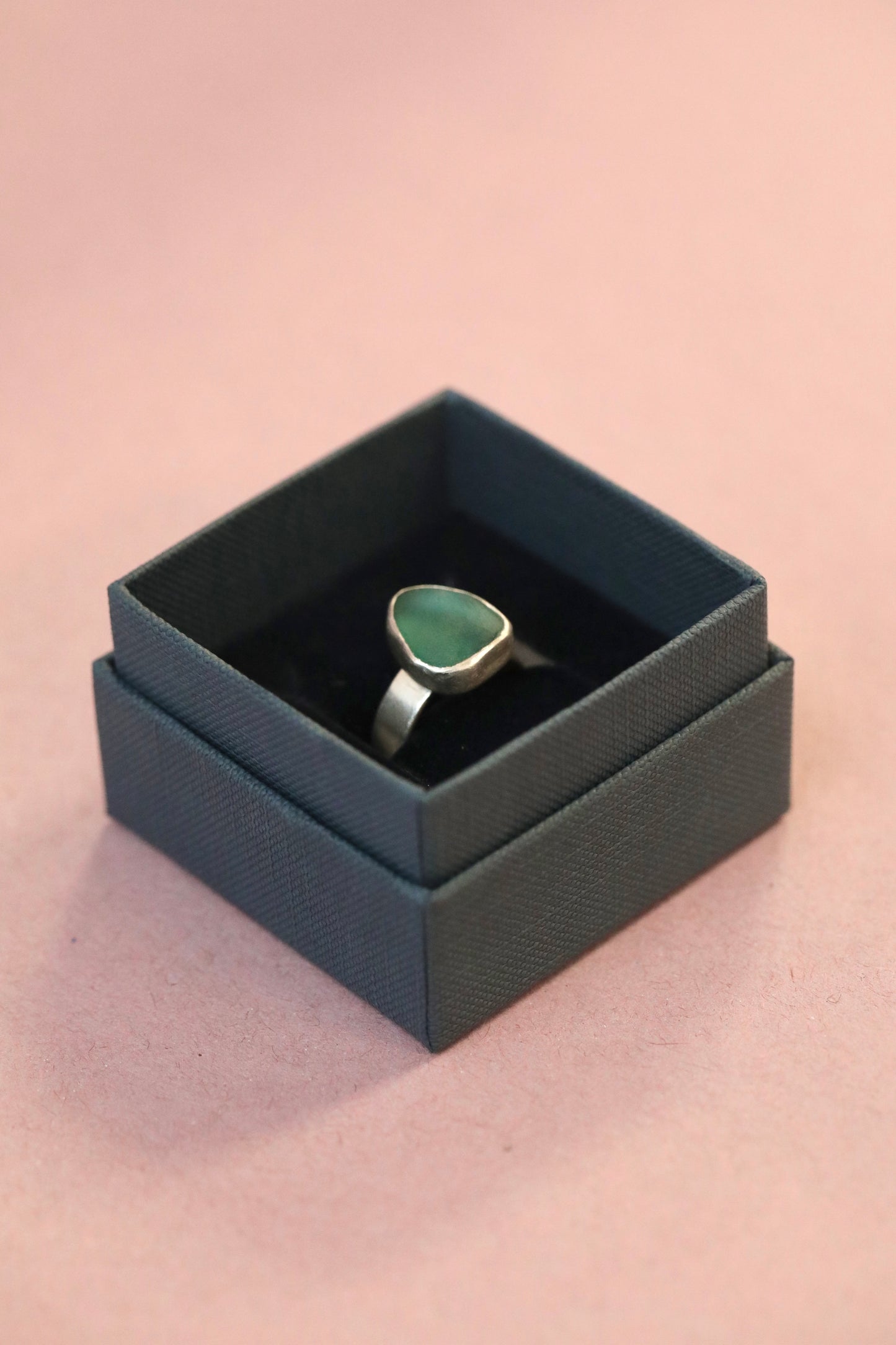 MULL Teal & silver ring - N