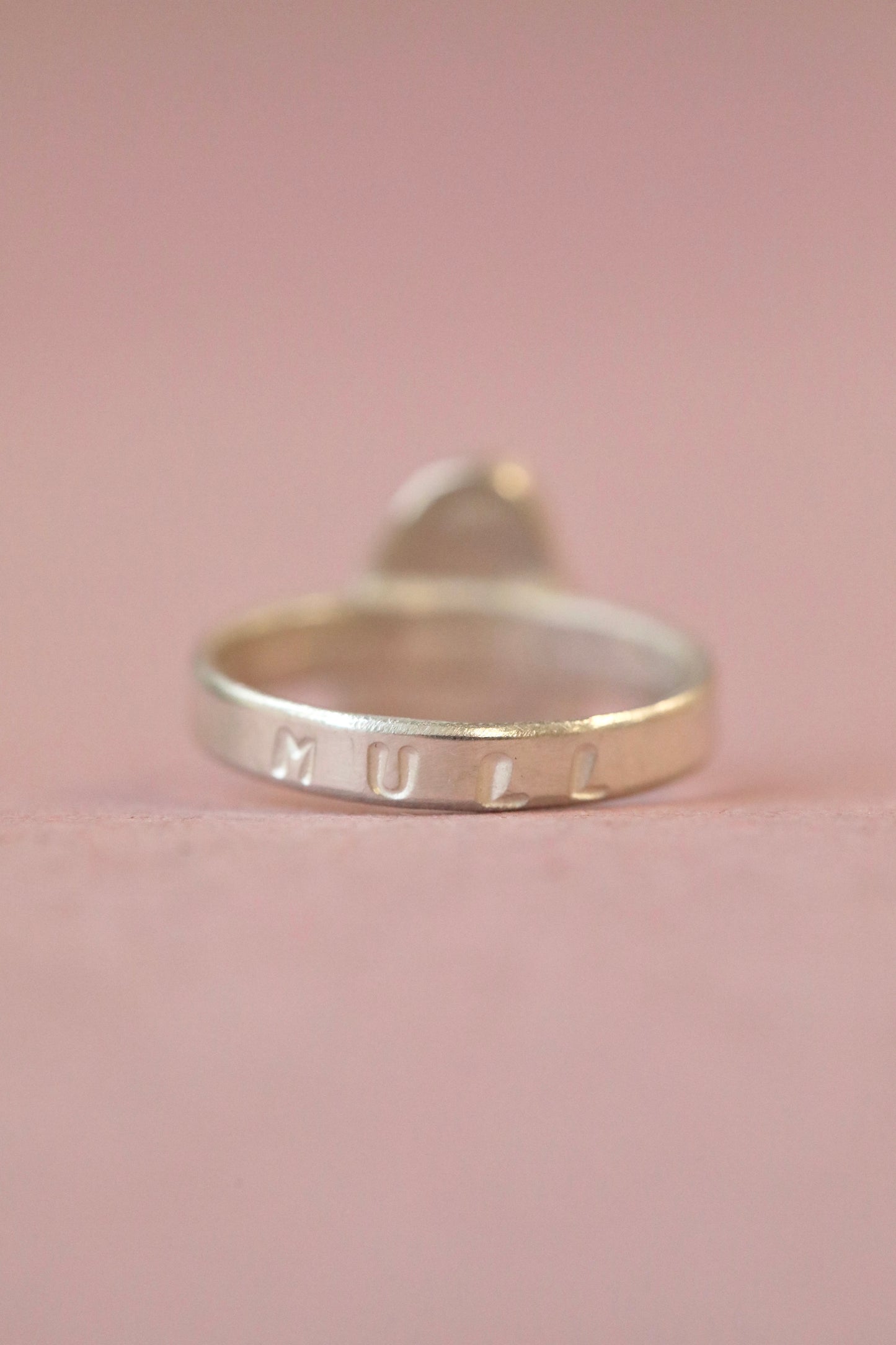 MULL Bright green & silver ring - L