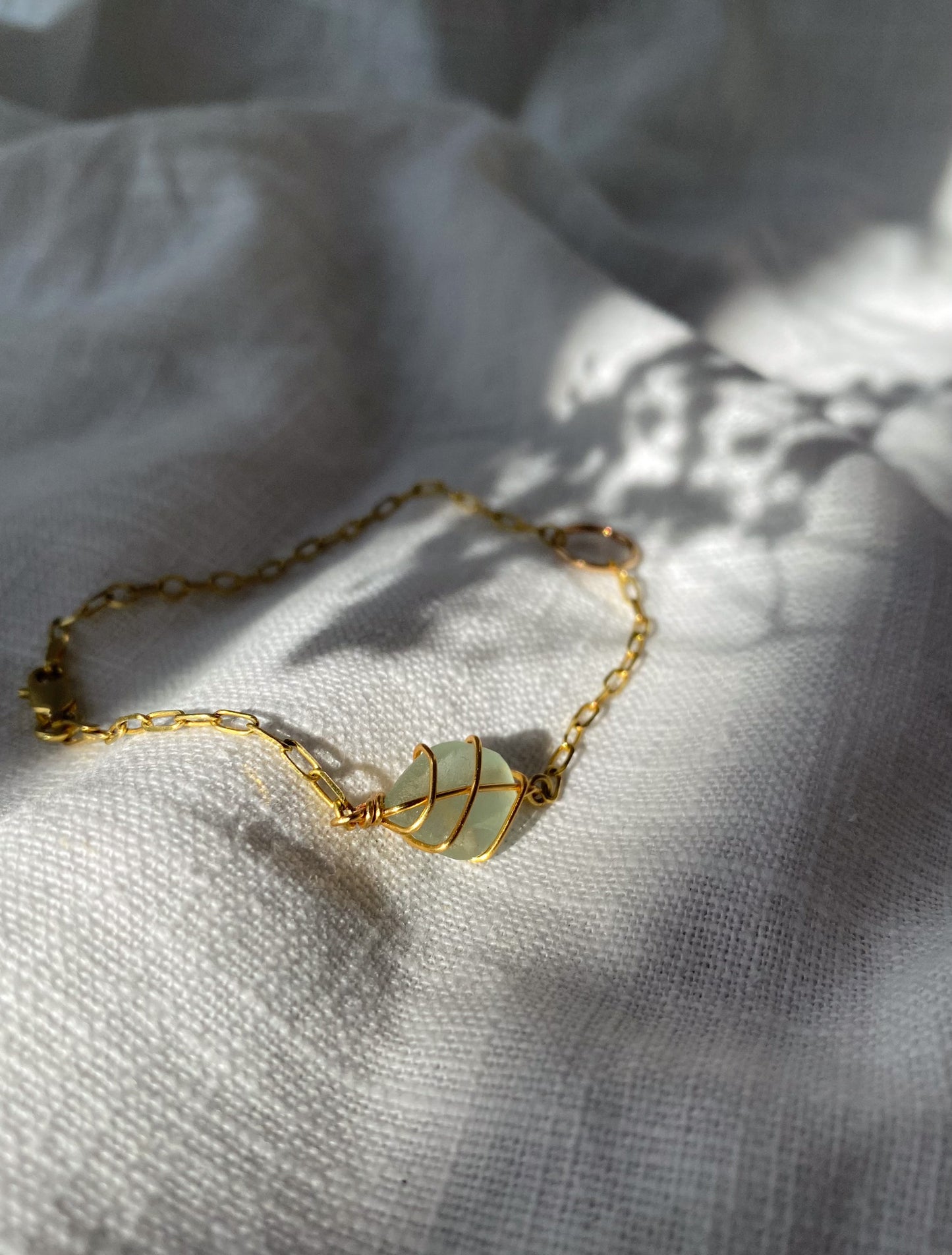 Eilidh Bracelet in Gold & Light Blue
