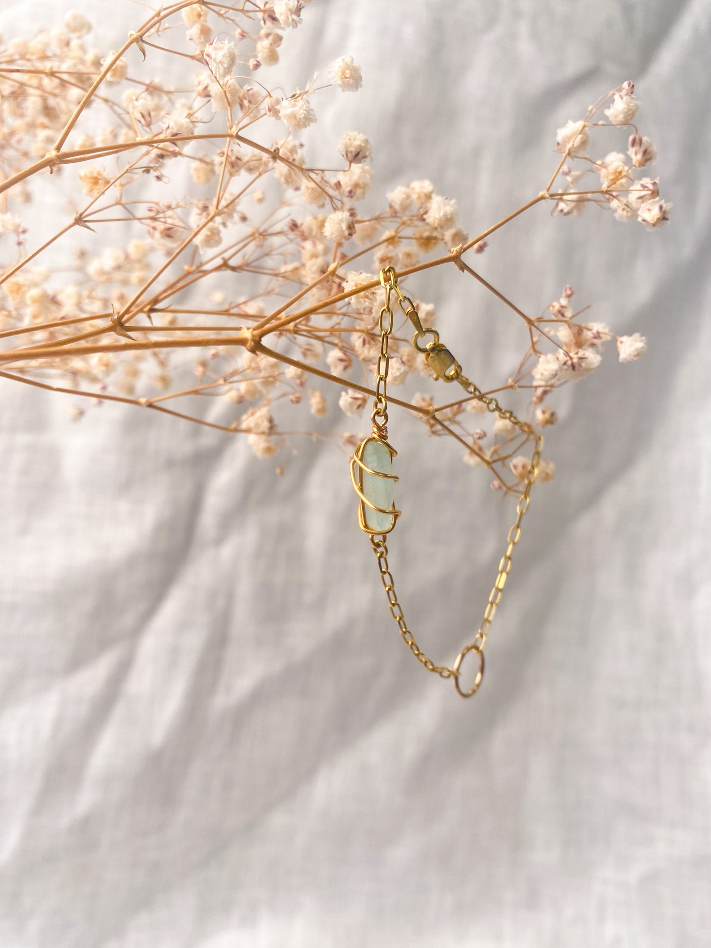 Eilidh Bracelet in Gold & Light Blue