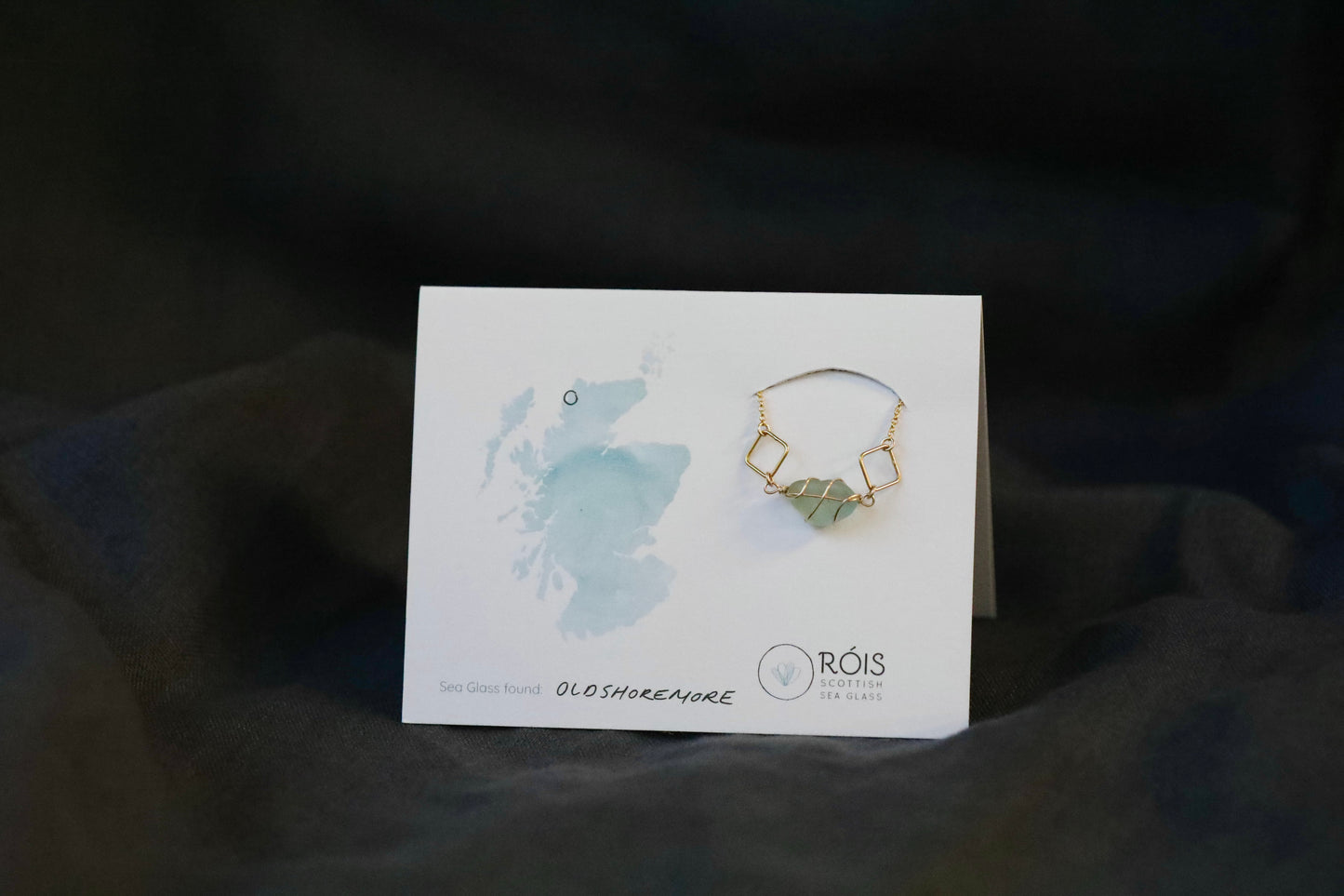 Xanthe Necklace in Gold Vermeil & Light Blue