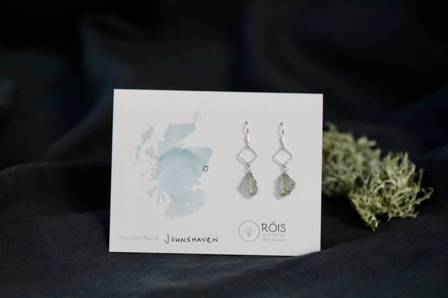 Xanthe Earrings in Silver & Light Blue