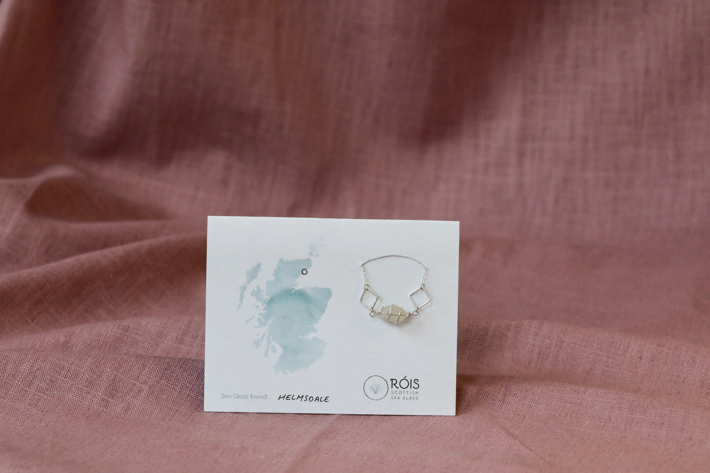 Xanthe Necklace in Sterling Silver & White