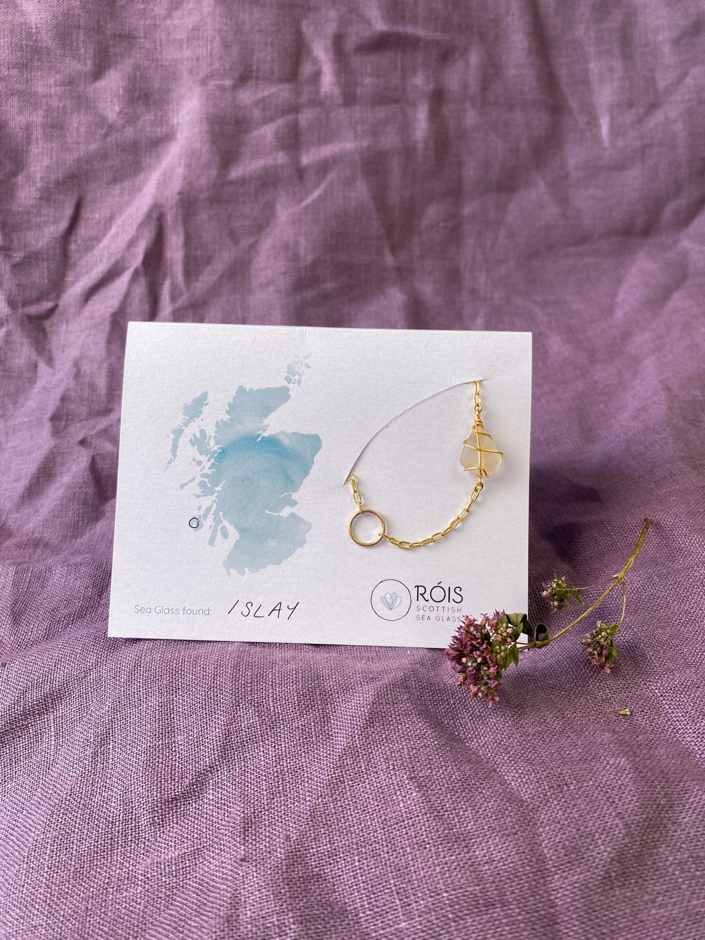 Eilidh Bracelet in Gold & White
