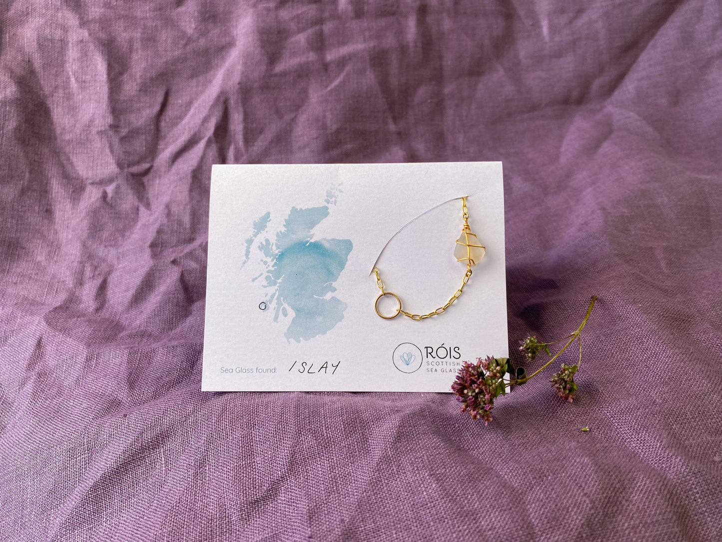 Eilidh Bracelet in Gold & White