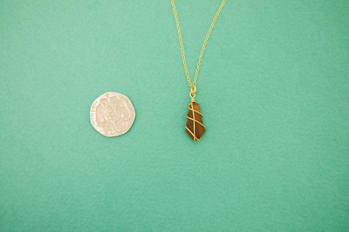 Classic Gold Necklace - Amber