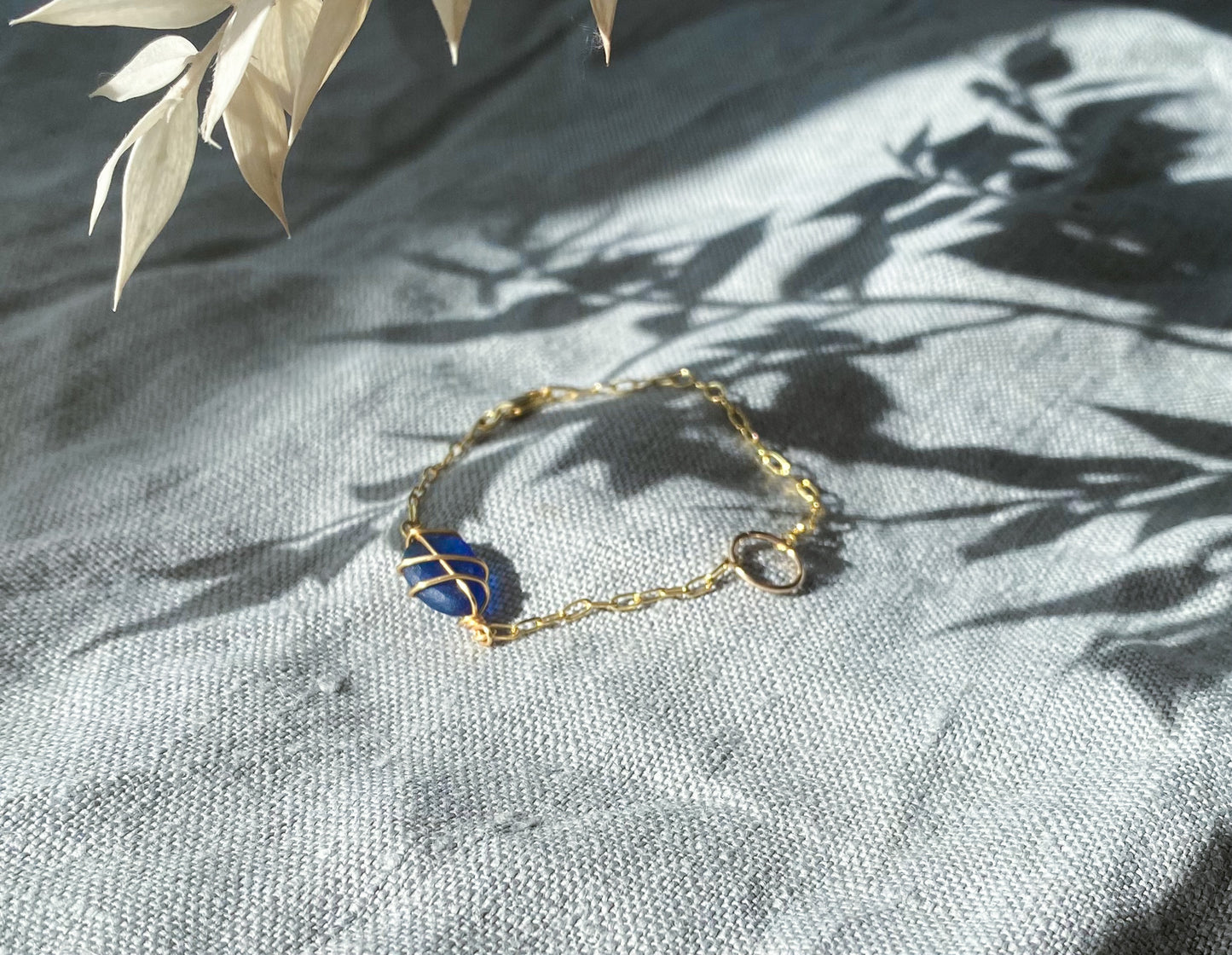 Eilidh Bracelet in Gold & Cobalt Blue