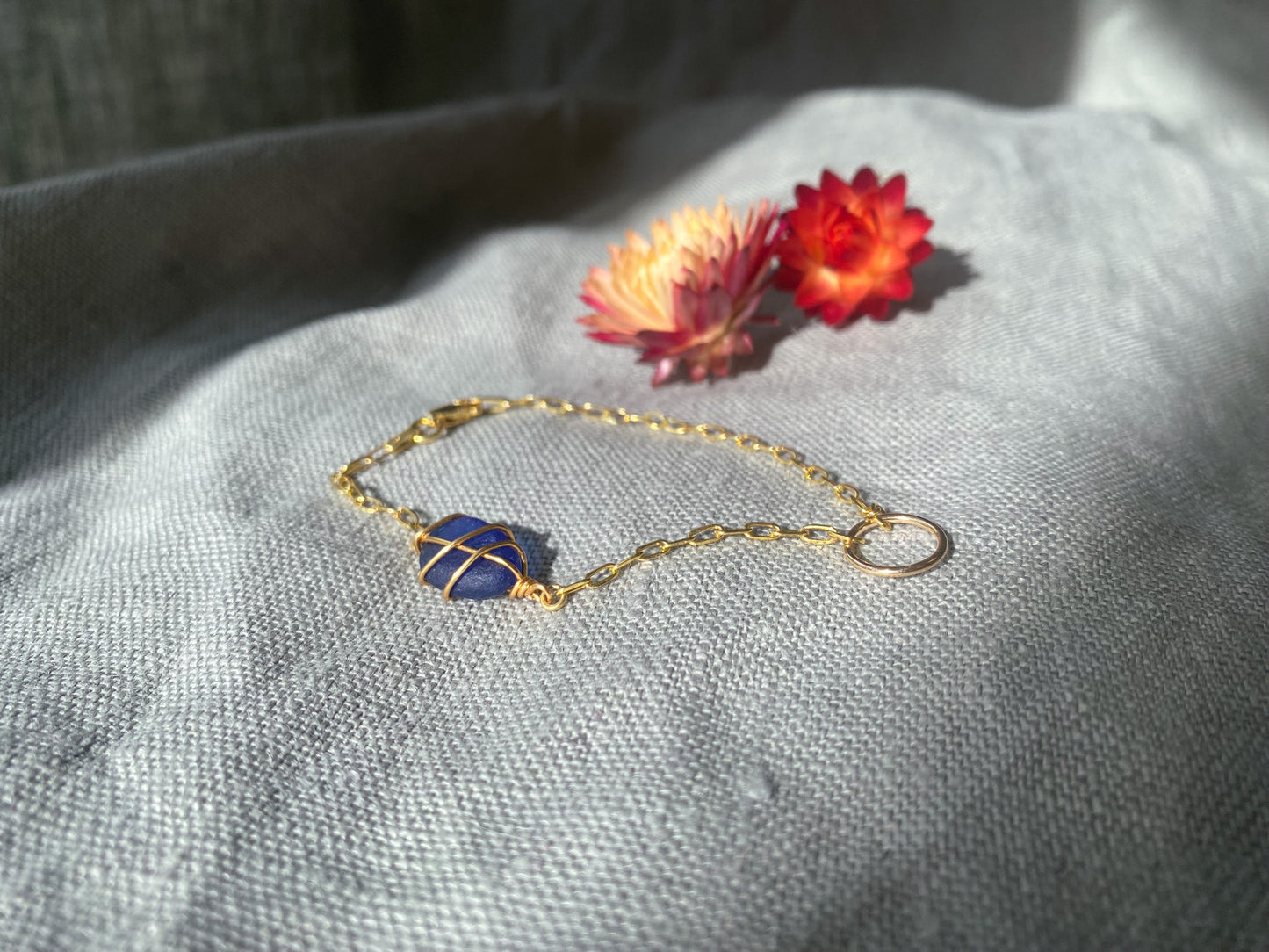 Eilidh Bracelet in Gold & Cobalt Blue