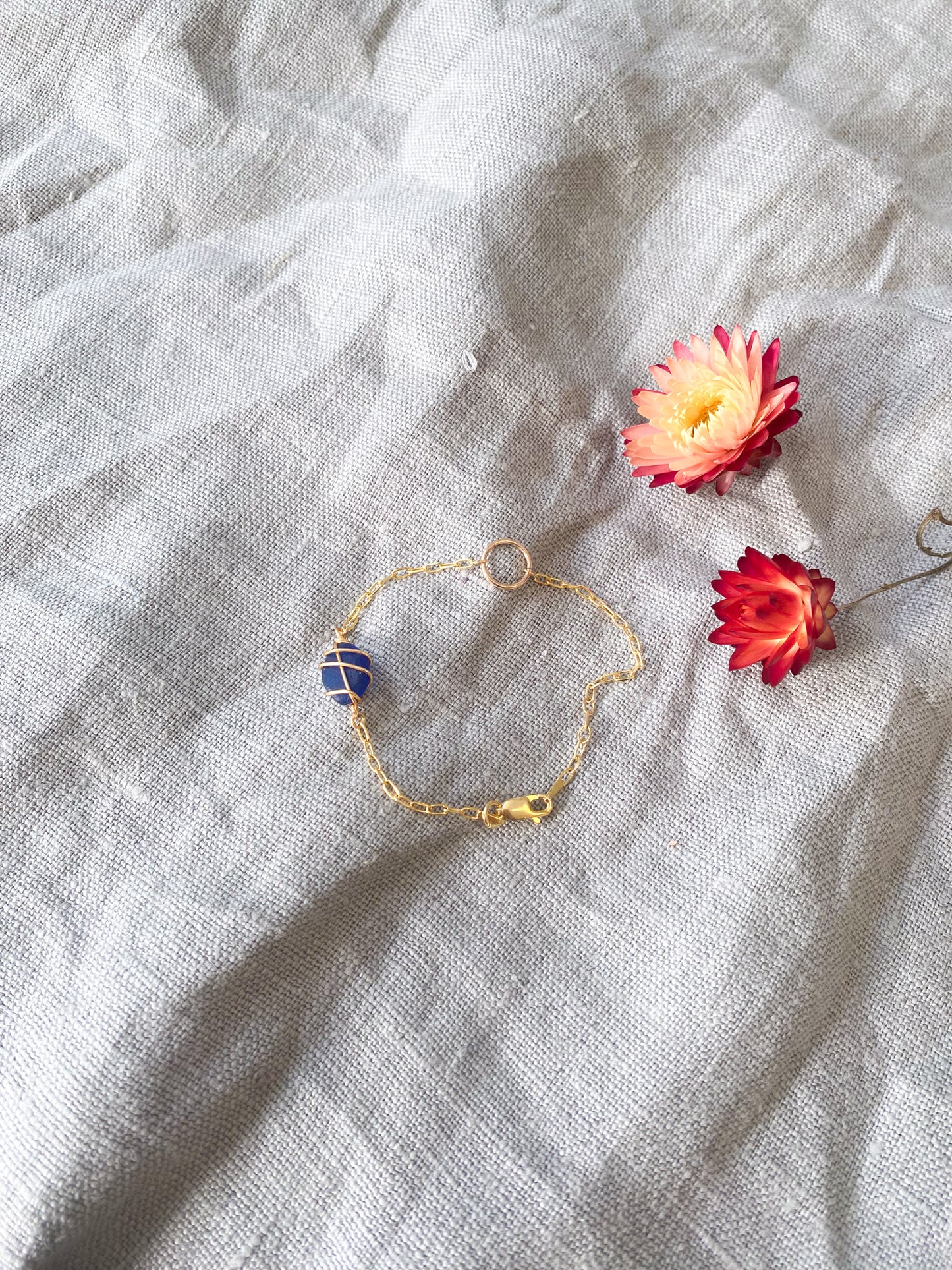 Eilidh Bracelet in Gold & Cobalt Blue