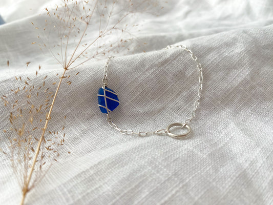 Eilidh Bracelet in Silver & Cobalt Blue