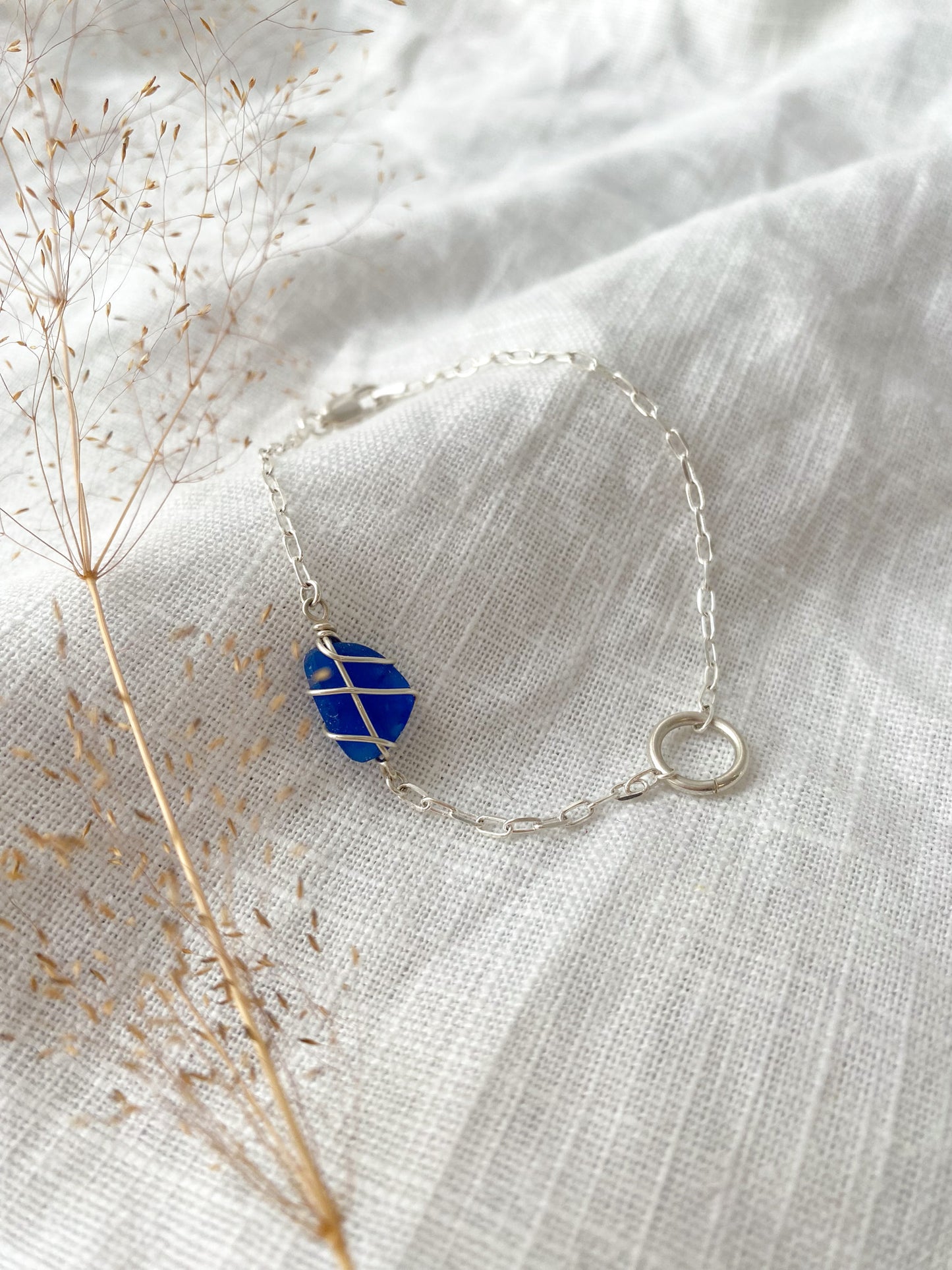 Eilidh Bracelet in Silver & Cobalt Blue