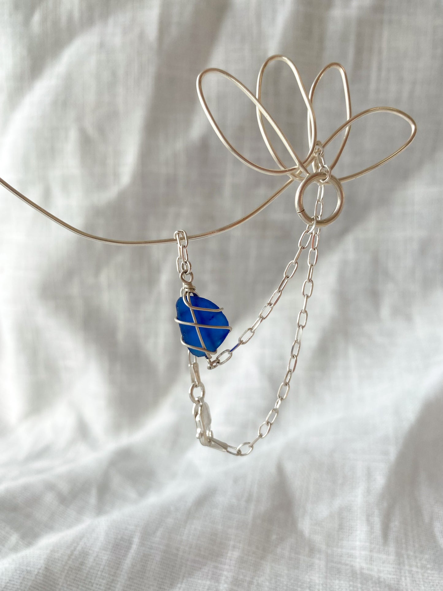 Eilidh Bracelet in Silver & Cobalt Blue