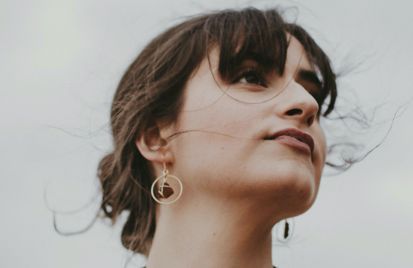 Jennie Hoops in Gold & Amber