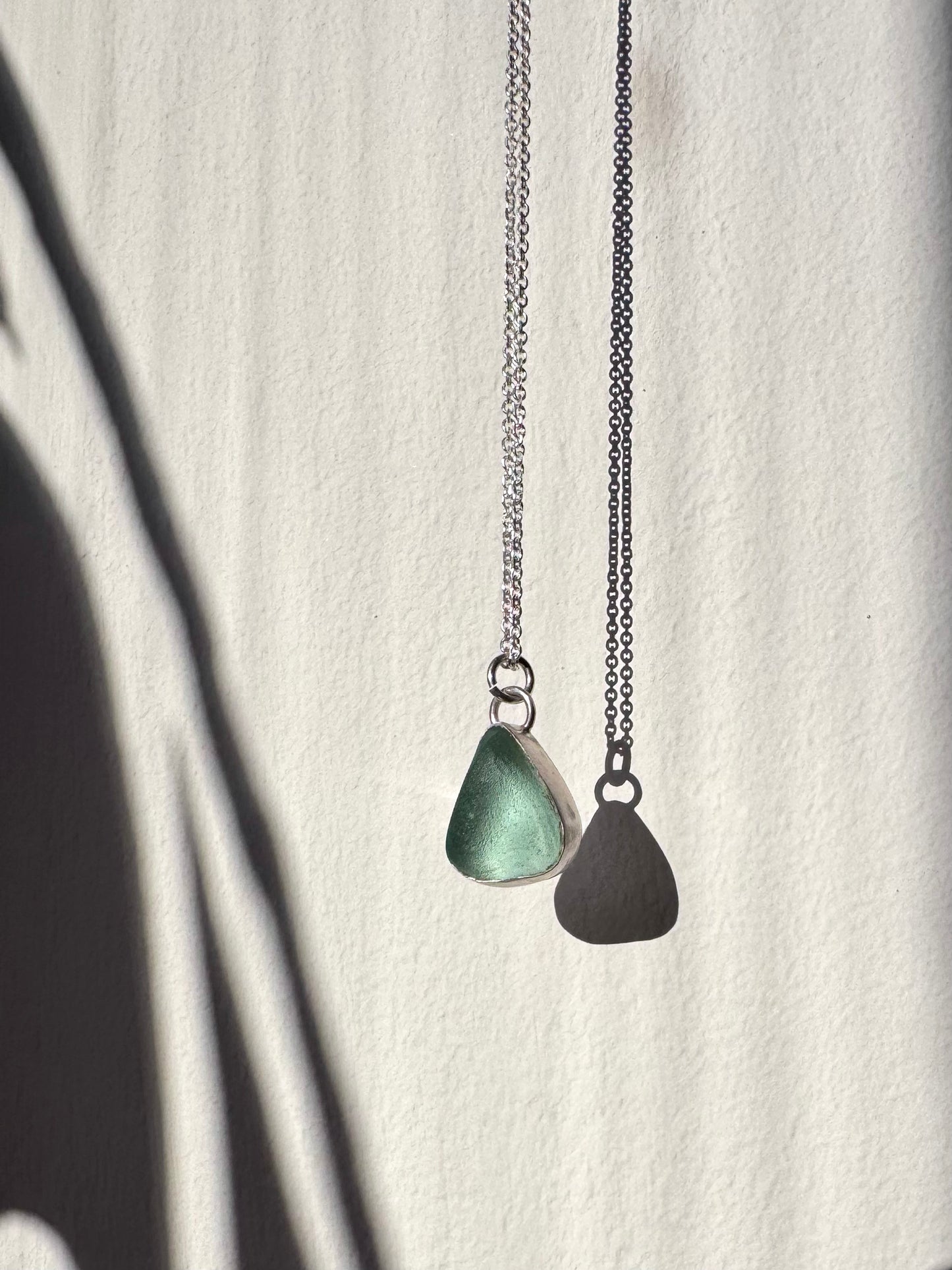 The Signet Necklace - Skye in light blue