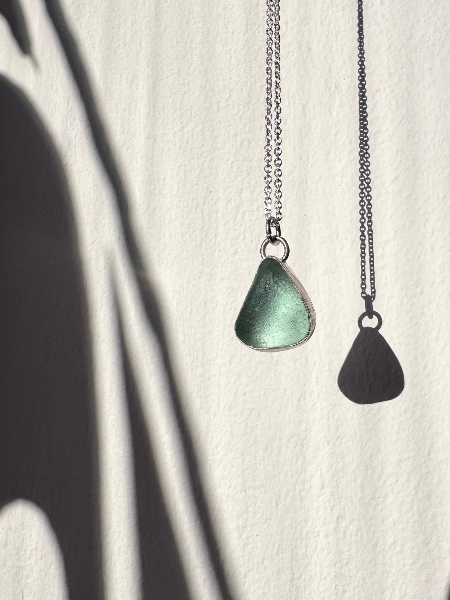 The Signet Necklace - Skye in light blue