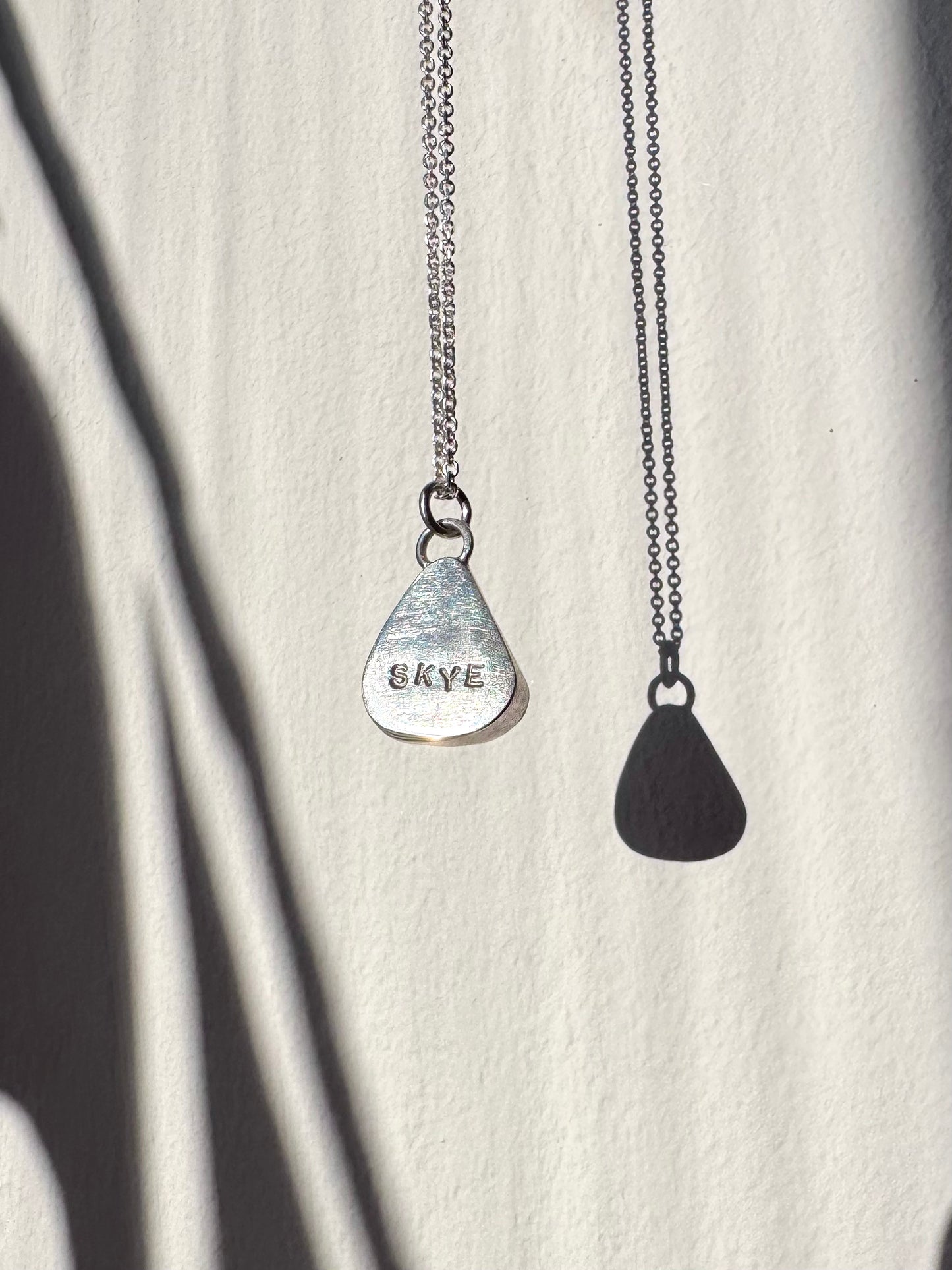 The Signet Necklace - Skye in light blue