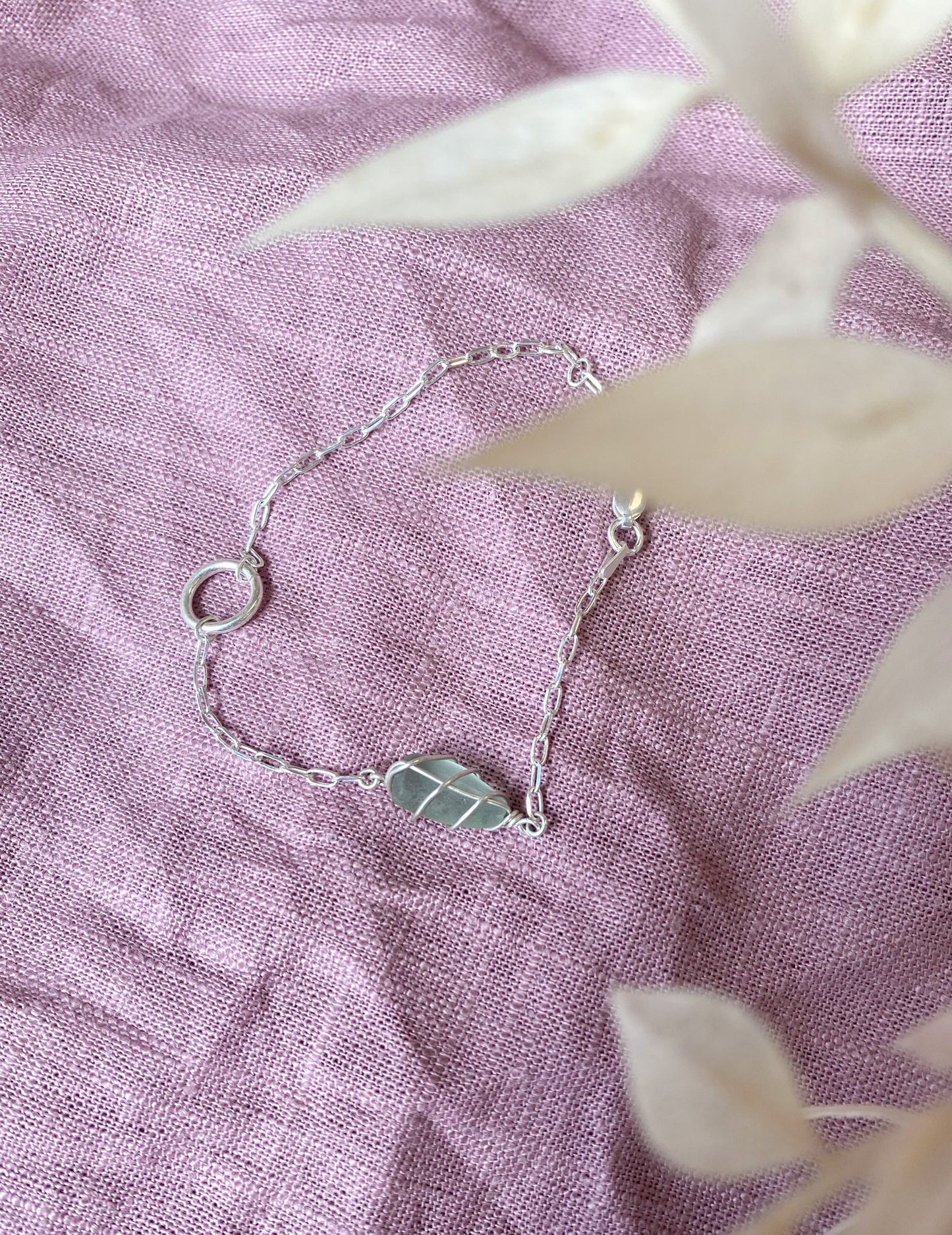 Eilidh Bracelet in Silver & Light Blue