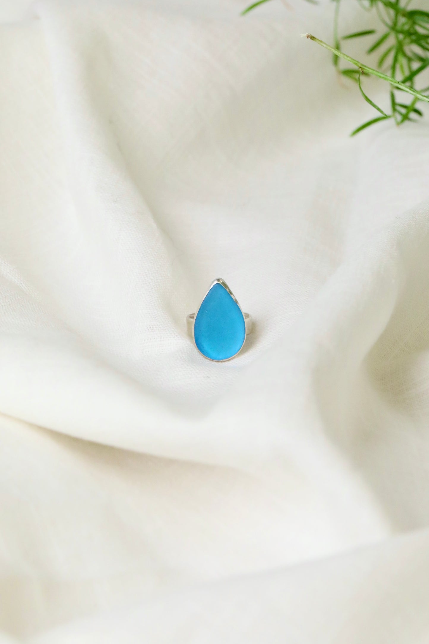 SKYE Turquoise & silver ring - size M 1/2