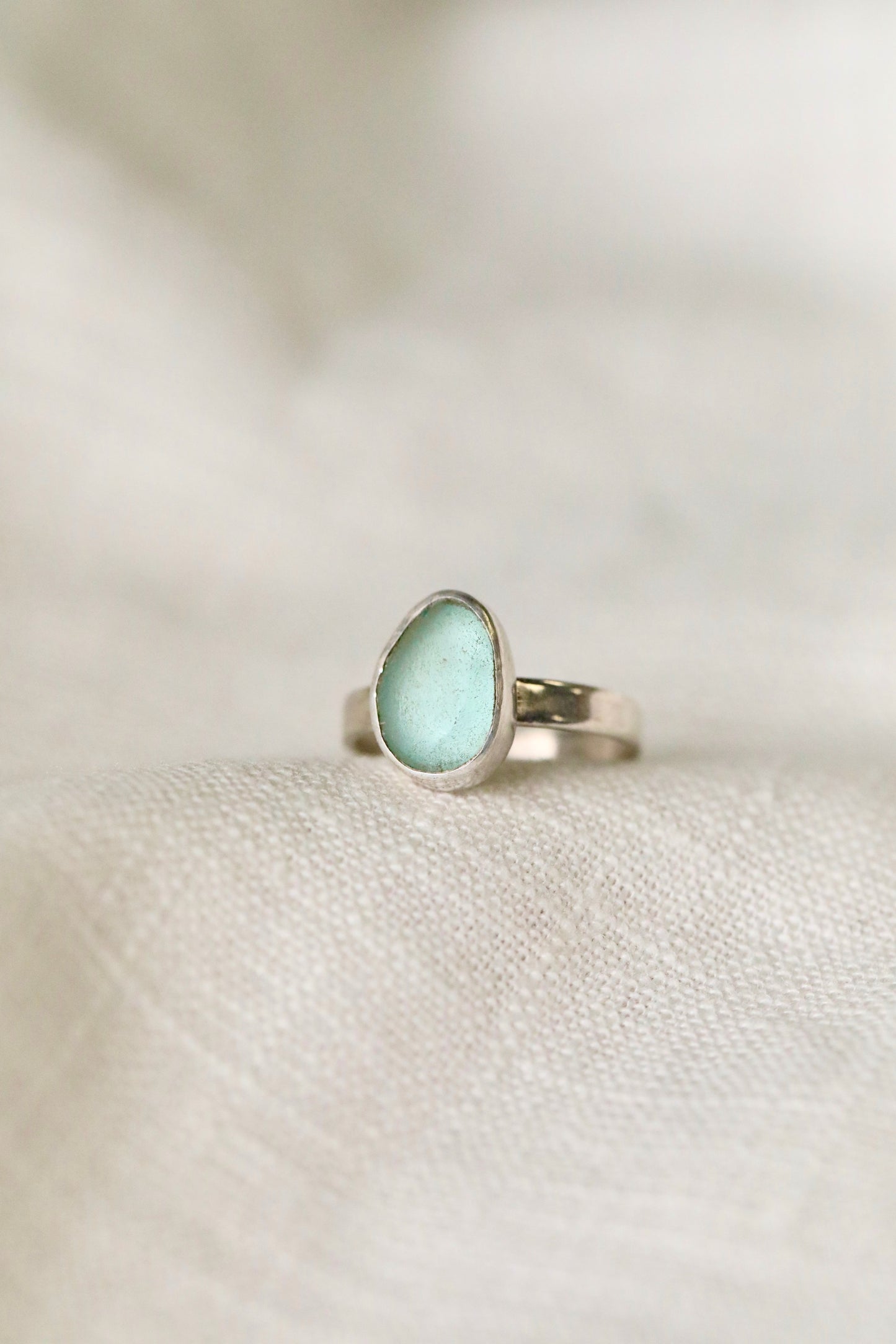 SKYE Light blue & silver ring - size M