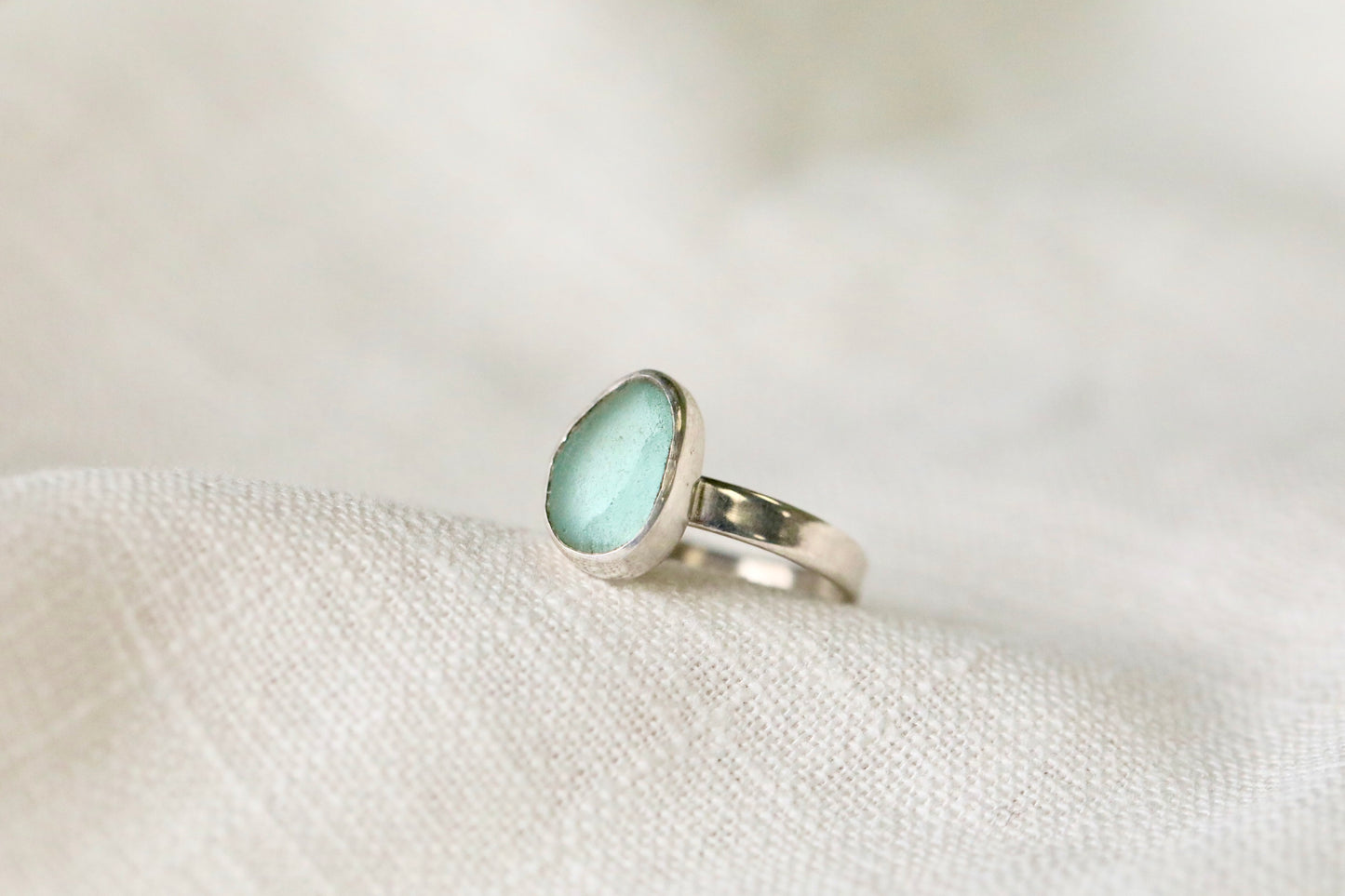 SKYE Light blue & silver ring - size M