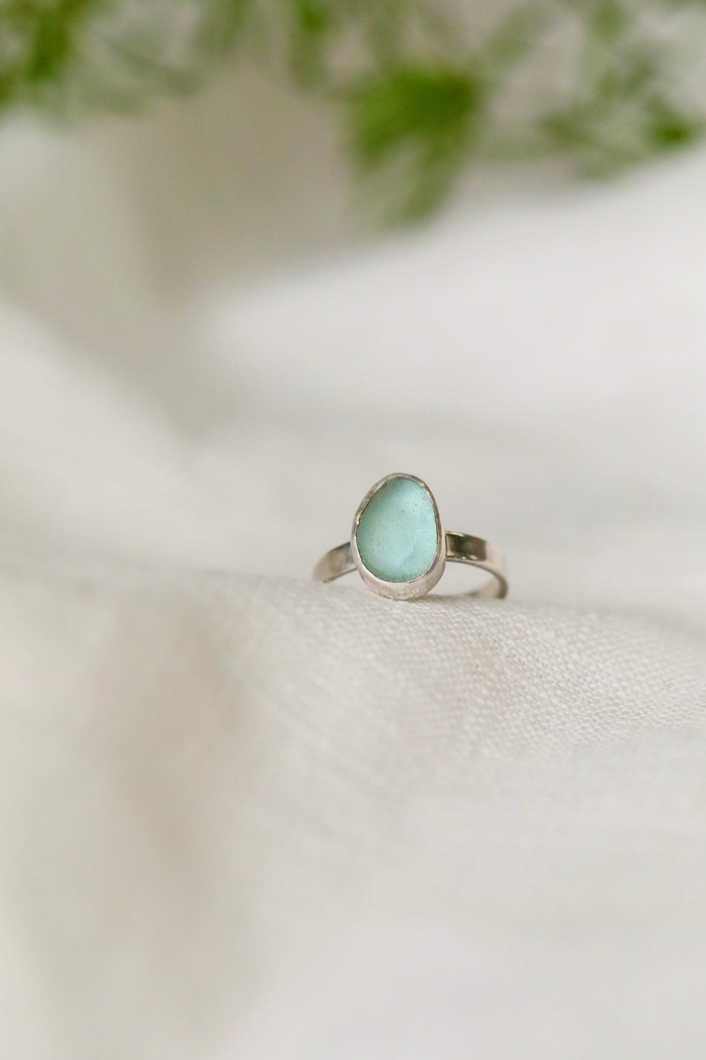 SKYE Light blue & silver ring - size M