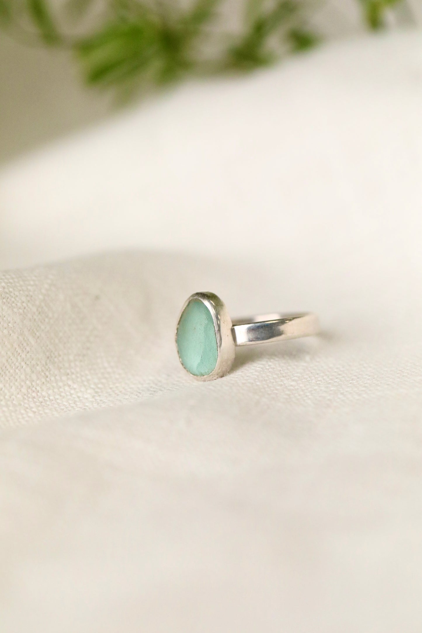 SKYE Light blue & silver ring - size M