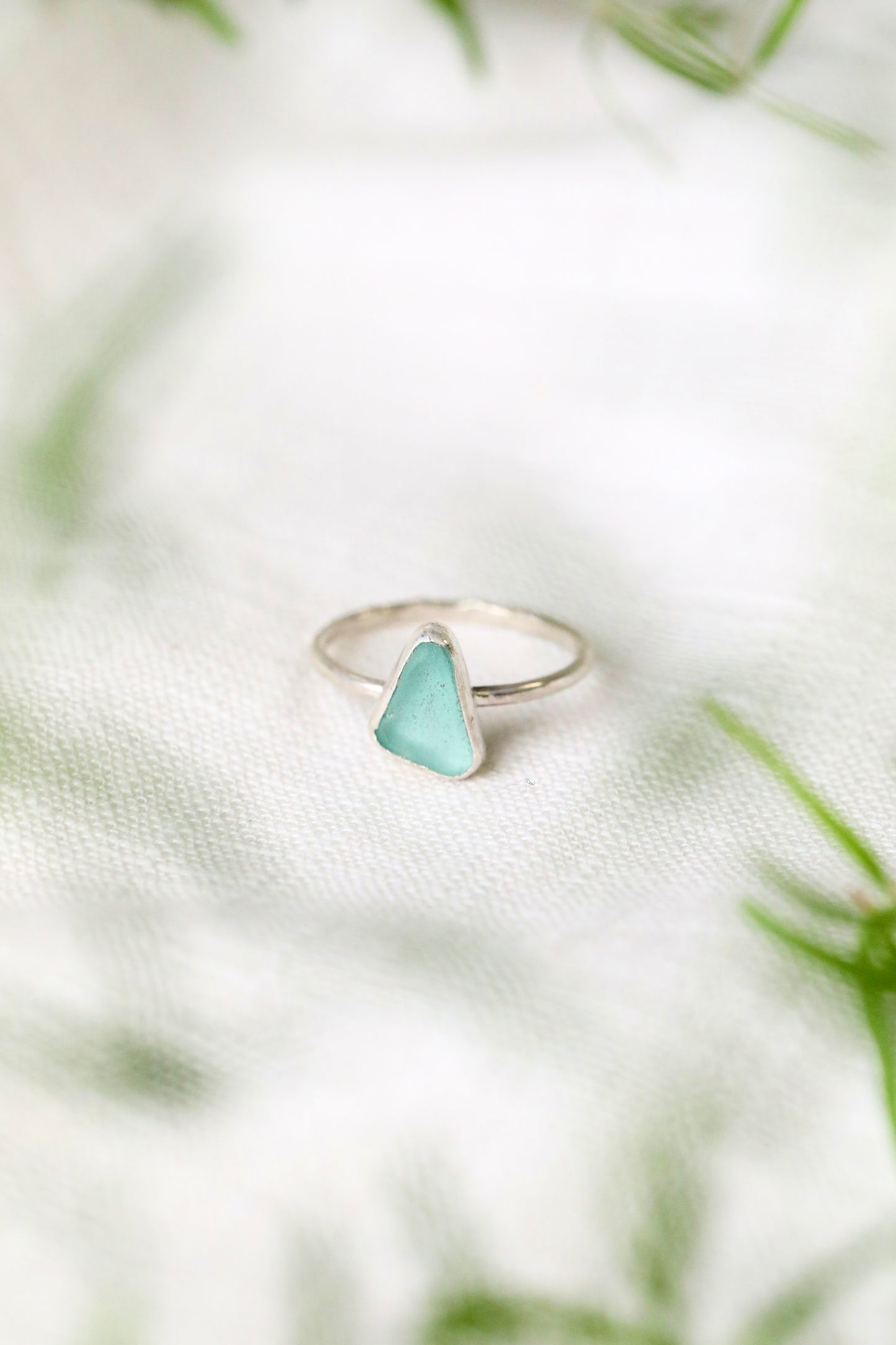 SKYE Light blue & silver stacking ring - size Q
