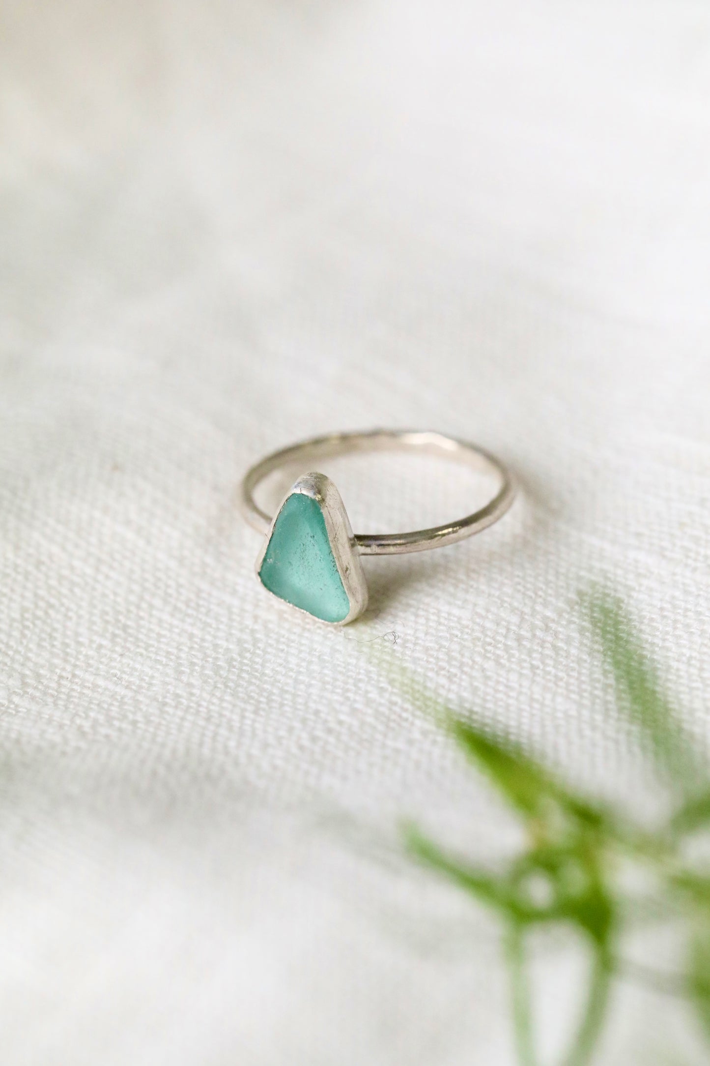 SKYE Light blue & silver stacking ring - size Q