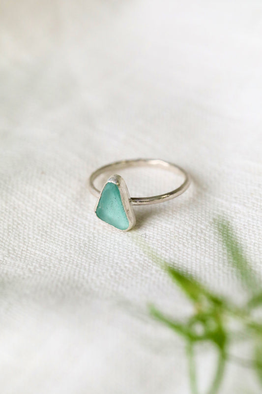 SKYE Light blue & silver stacking ring - size Q