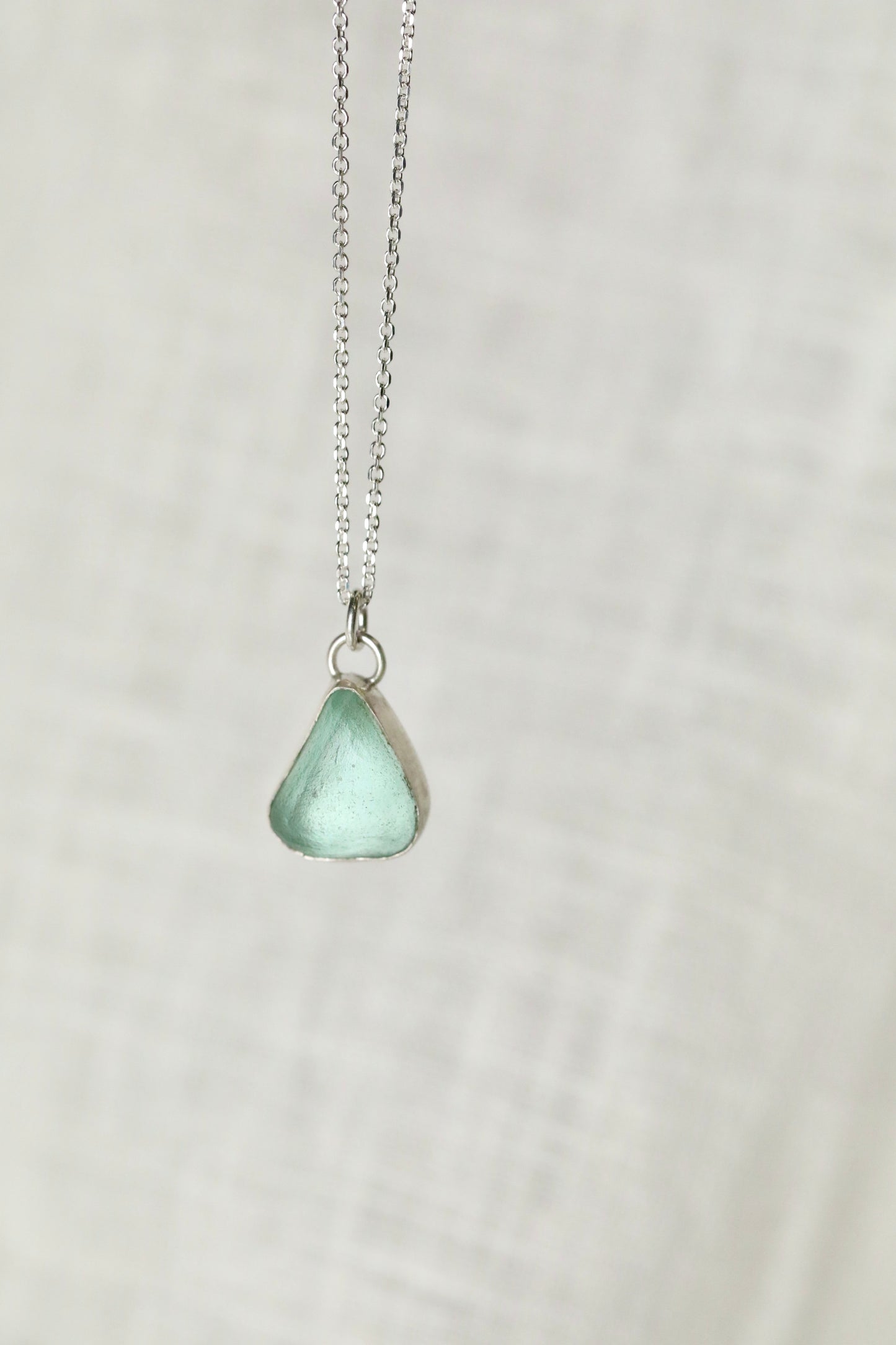 The Signet Necklace - Skye in light blue