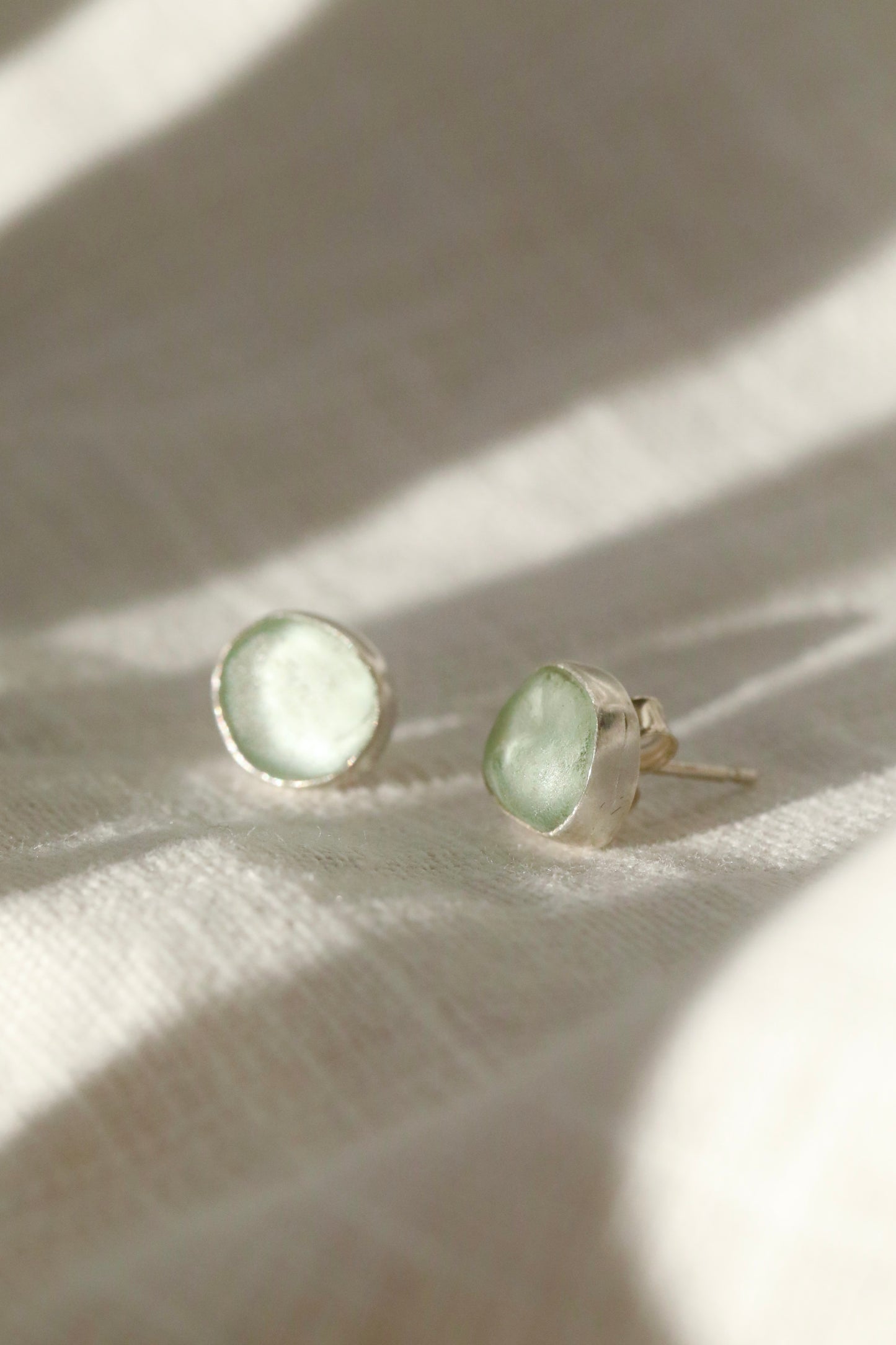 SKYE - Light blue & silver stud earrings