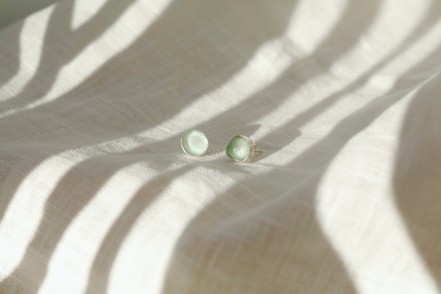 SKYE - Light blue & silver stud earrings