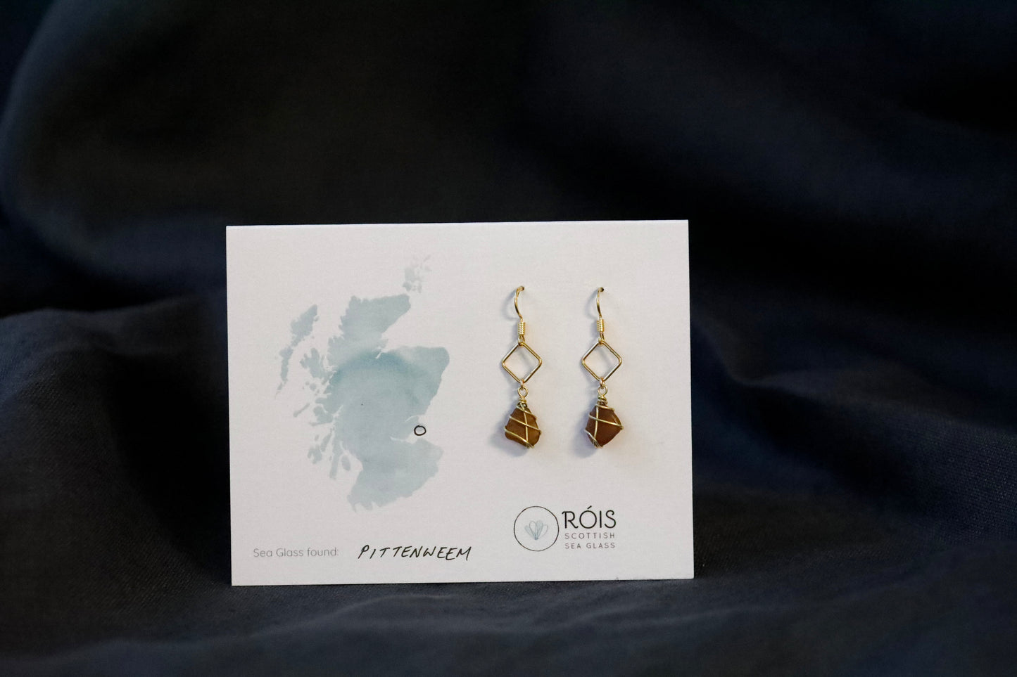 Xanthe Earrings in Gold Vermeil & Amber