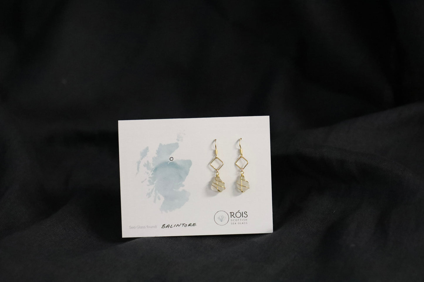 Xanthe Earrings in Gold Vermeil & White