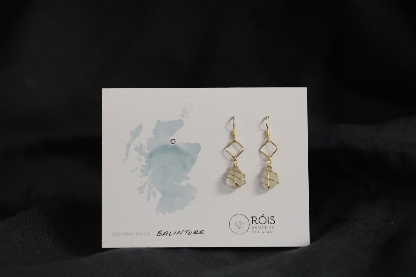 Xanthe Earrings in Gold Vermeil & White
